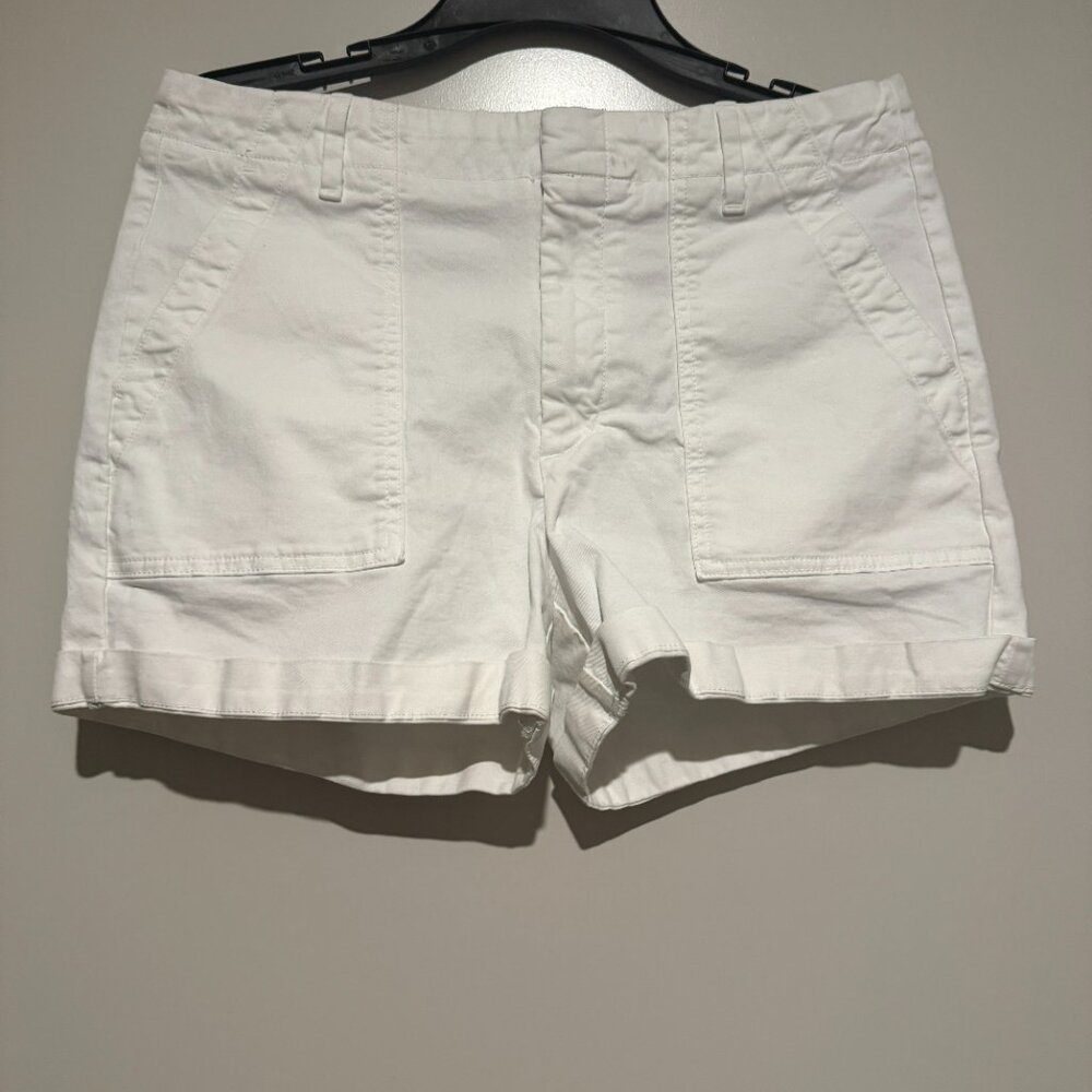 Banana Republic Authentic Chino Utility Short White Women's Size 8